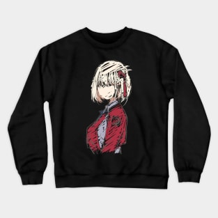 Lycoris Recoil Chisato Anime and Manga Characters Wallpaper Crewneck Sweatshirt